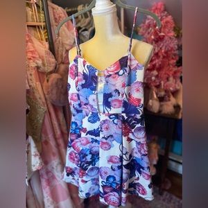 Short floral dress sun dress